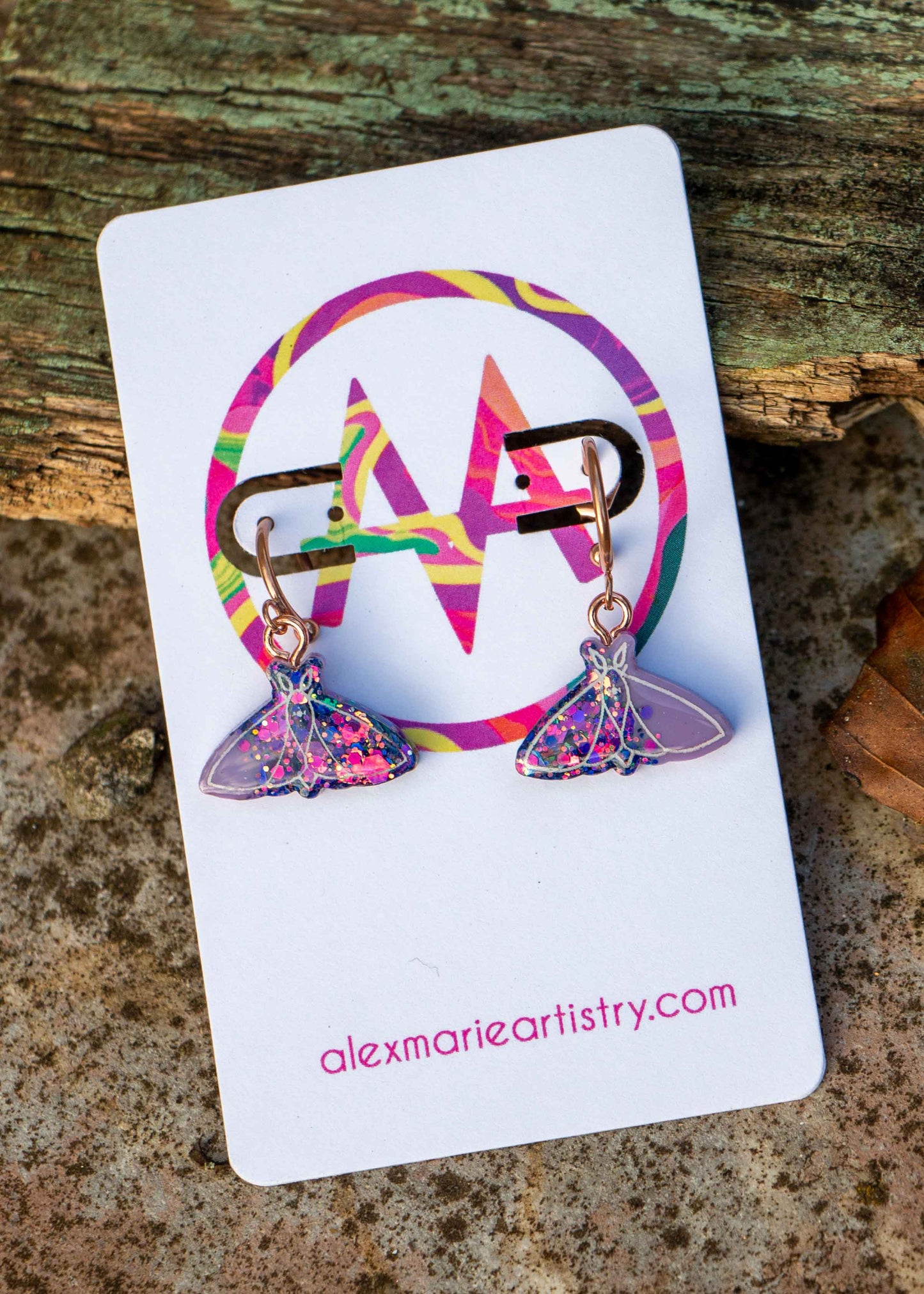 Moth earrings