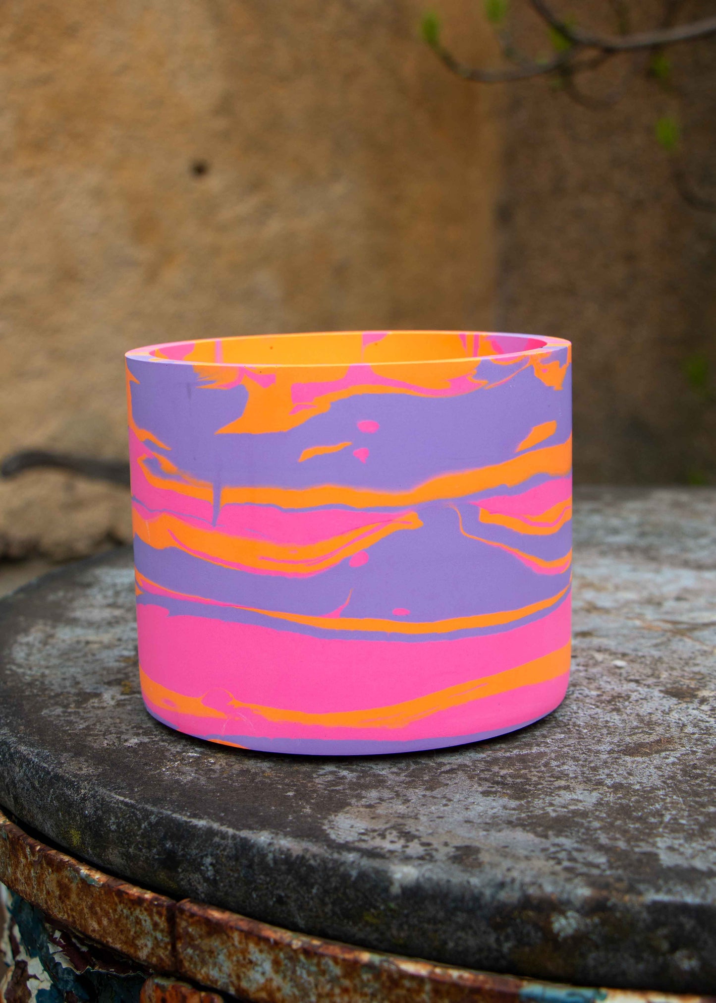'Peach' medium planter