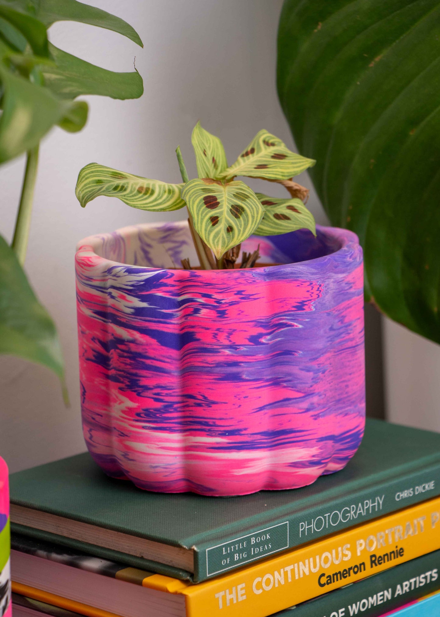 Marble bumpy planter