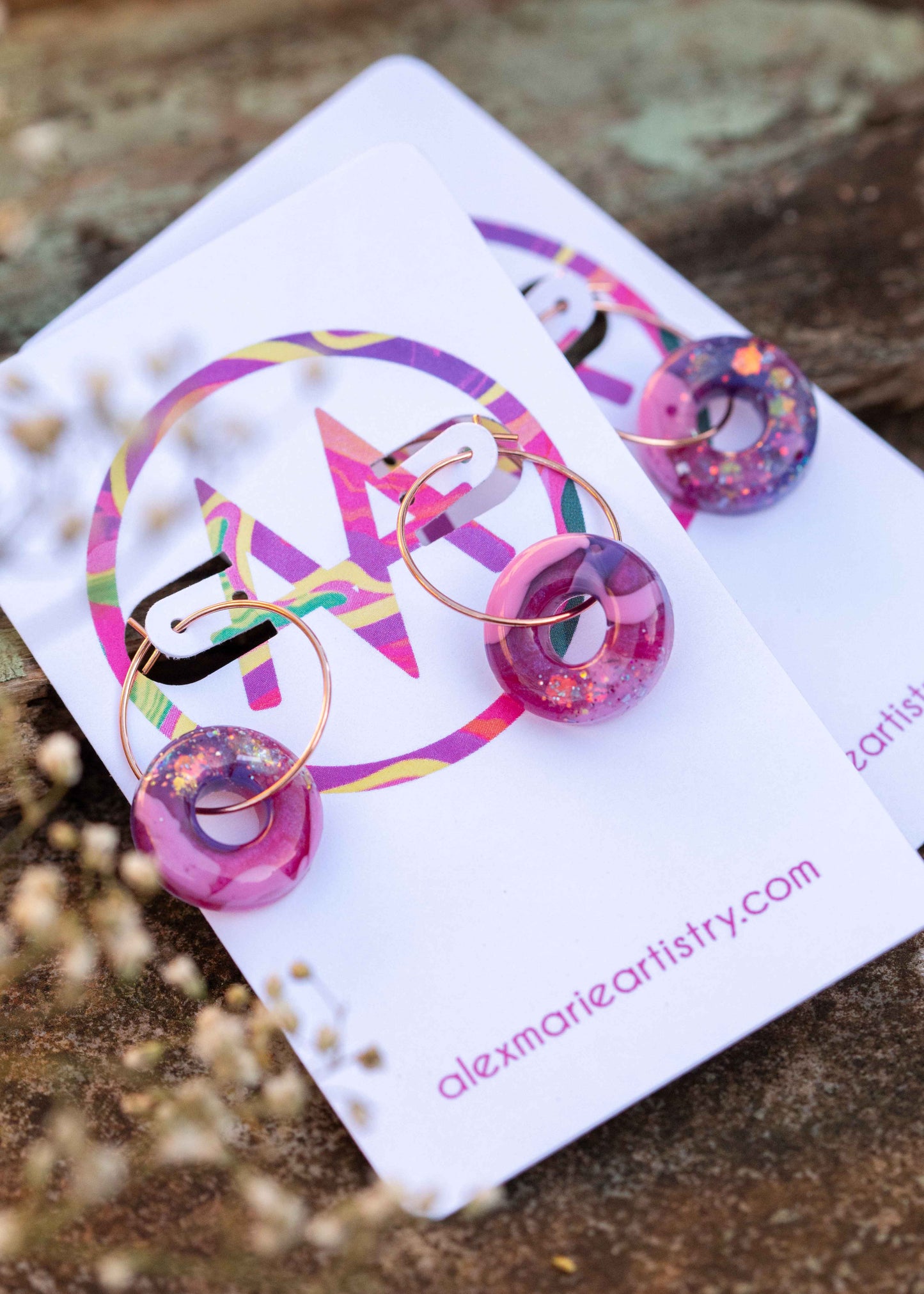 Donut earrings