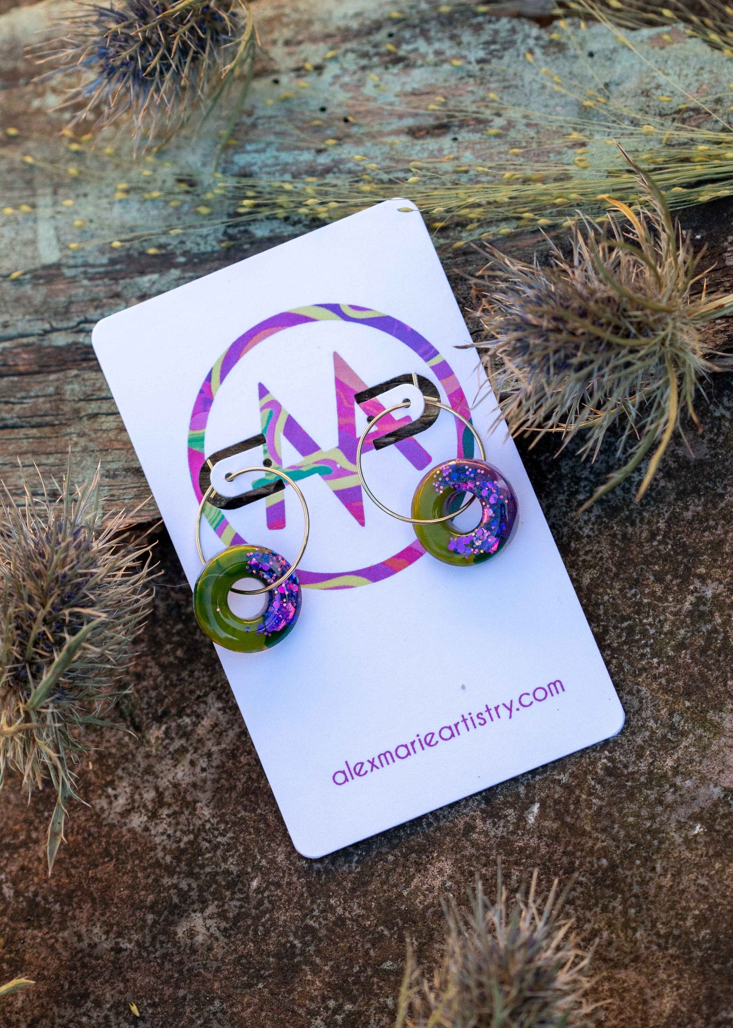 Donut earrings