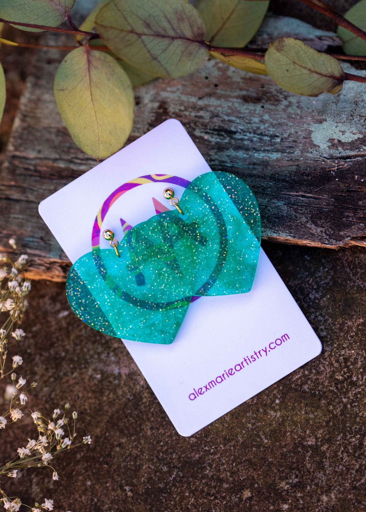 'Love' earrings