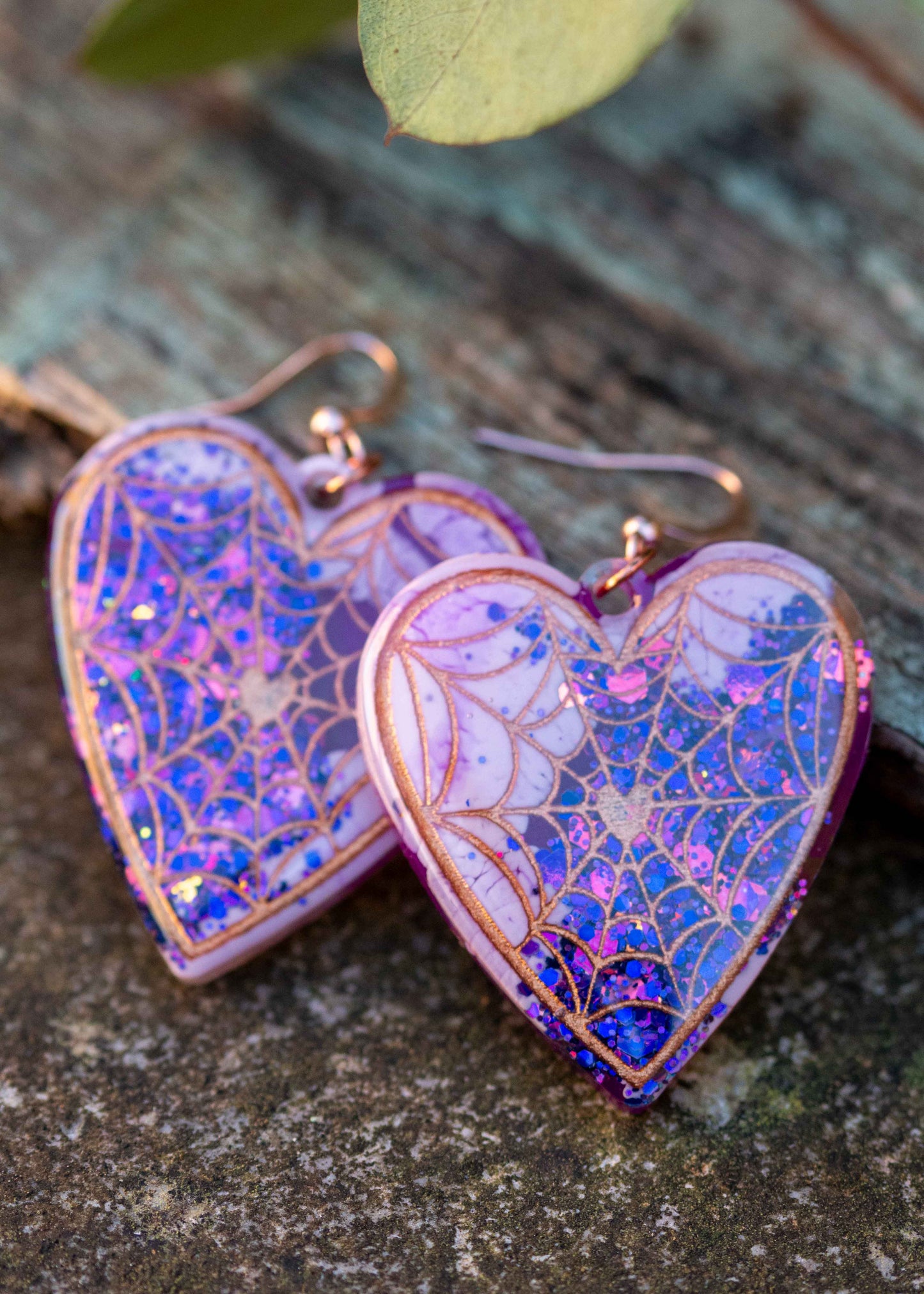 'Love web' earrings