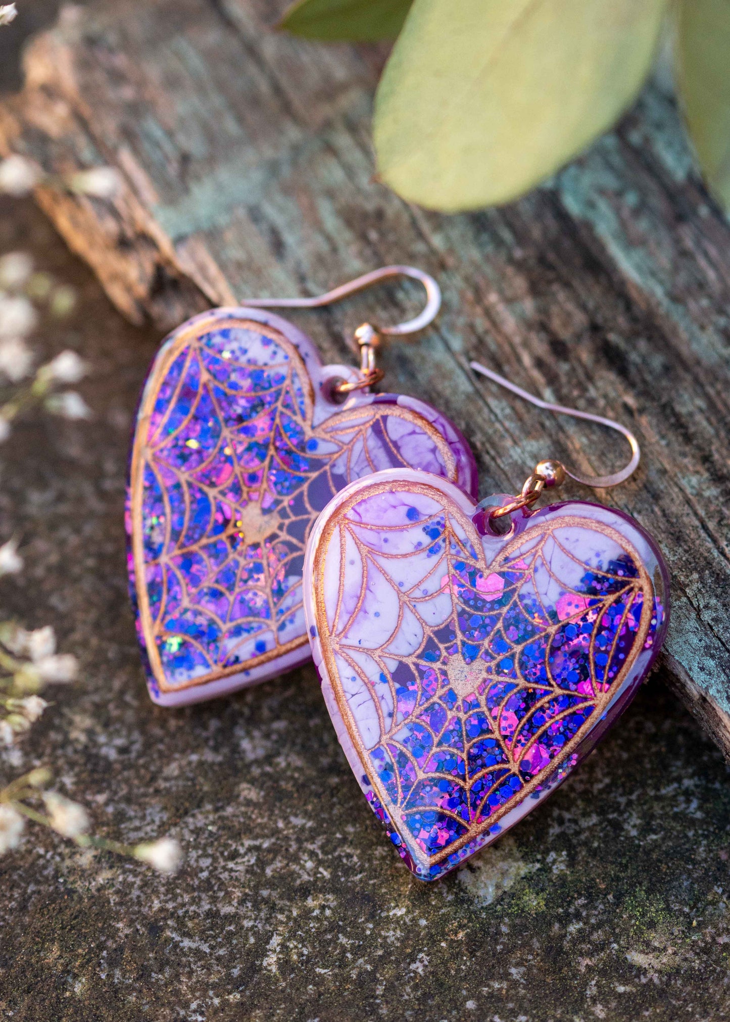'Love web' earrings