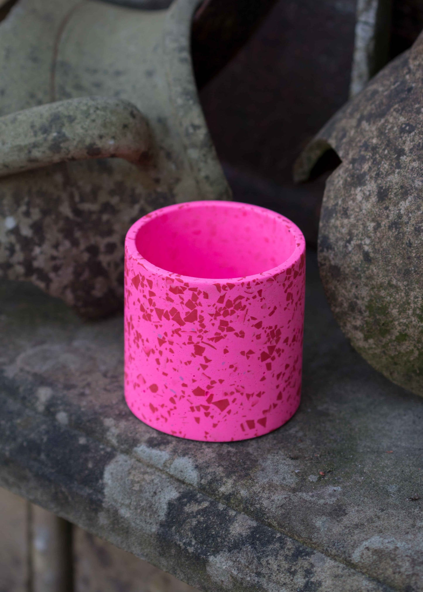 Small terrazzo planter