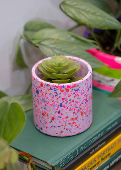 'Lovers' terrazzo planter
