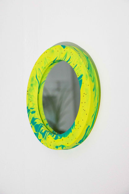 Small circular mirror