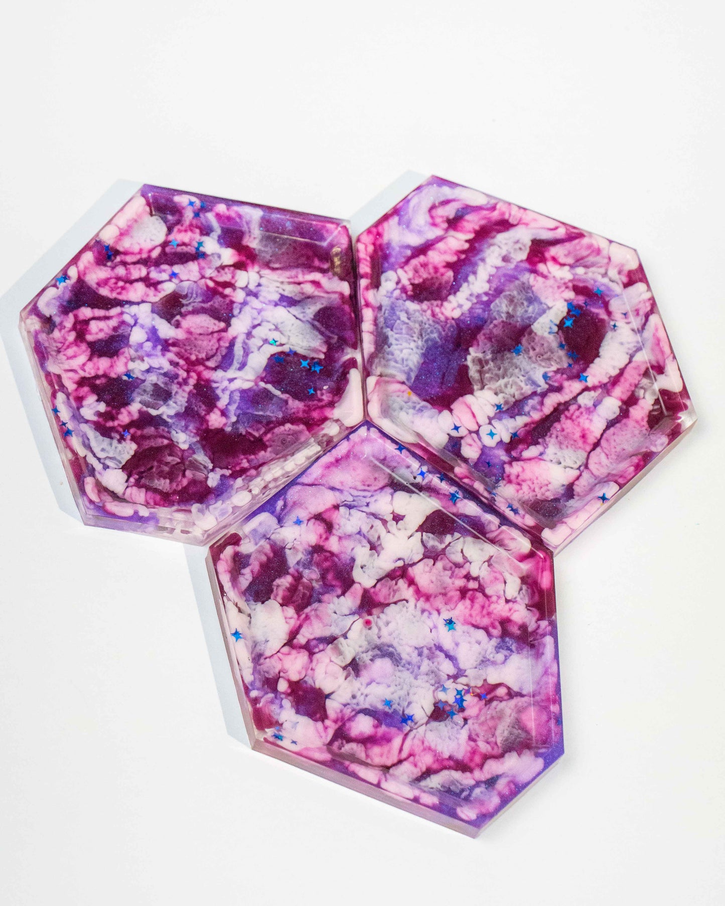 Purple irregular trays