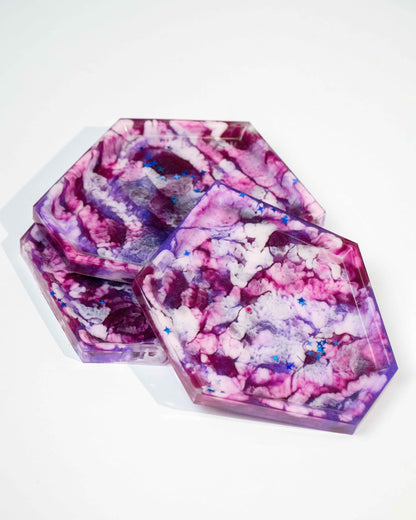 Purple irregular trays