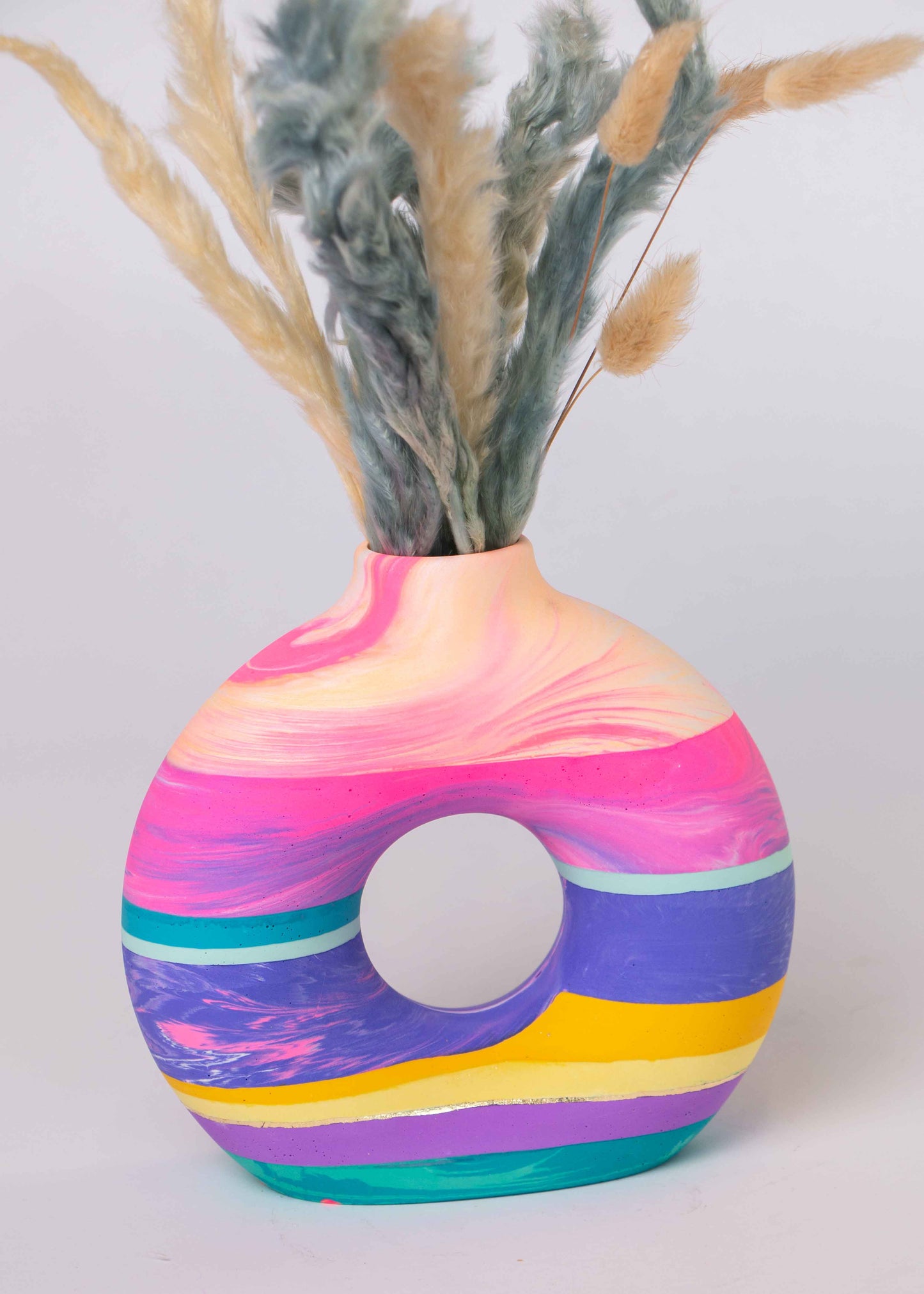 NO WASTE donut vase