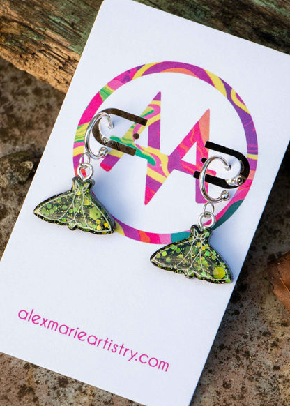 Moth earrings