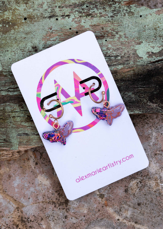 Moth earrings