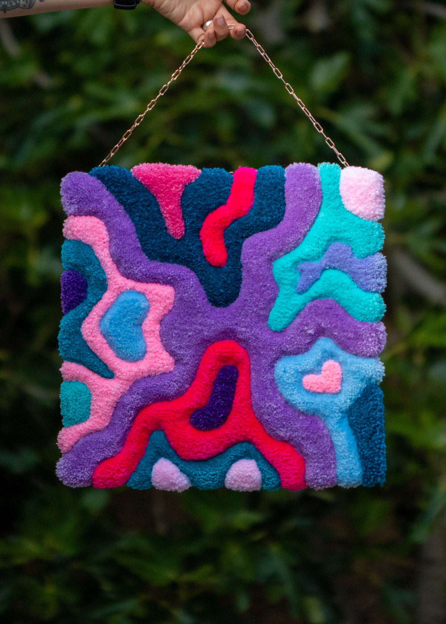 Textile wall hanging