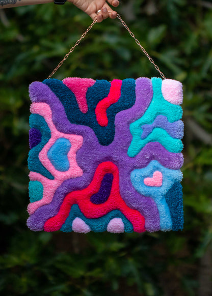 Textile wall hanging