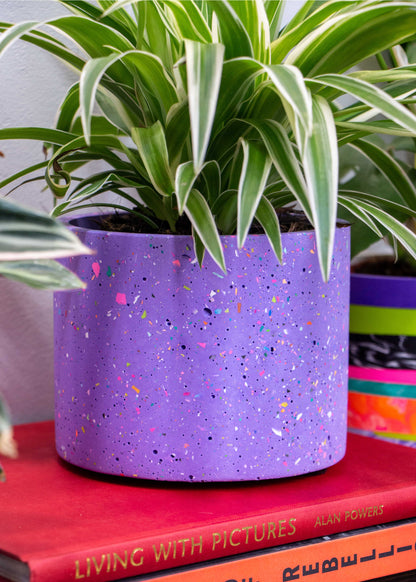NO WASTE terrazzo planter