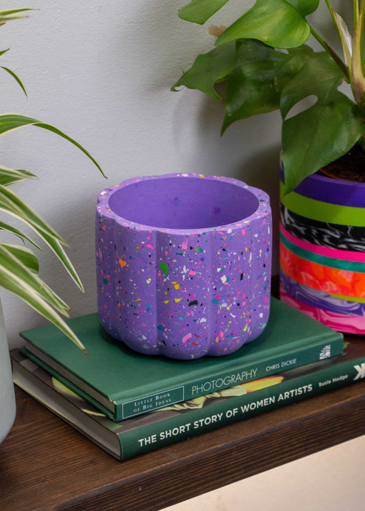 Terrazzo bumpy planter