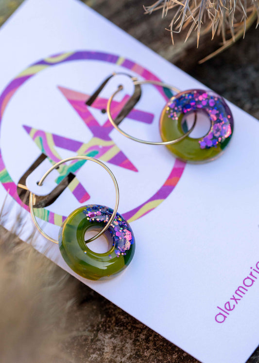 Donut earrings