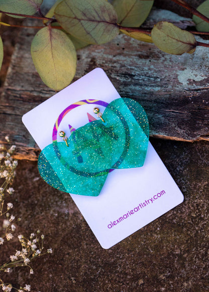 'Love' earrings