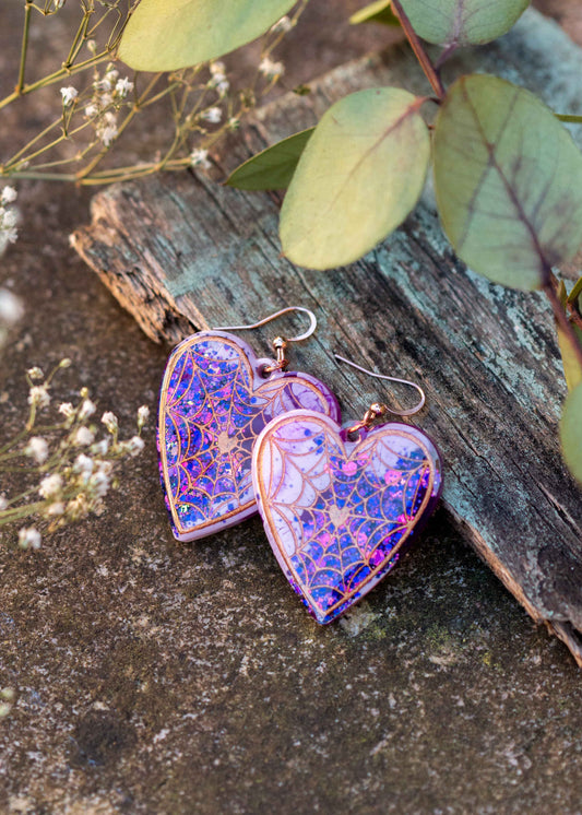 'Love web' earrings
