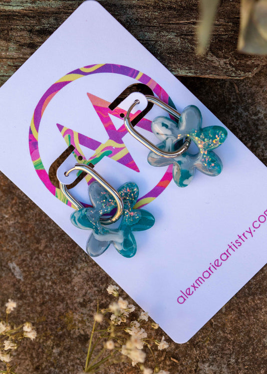 Flower earrings