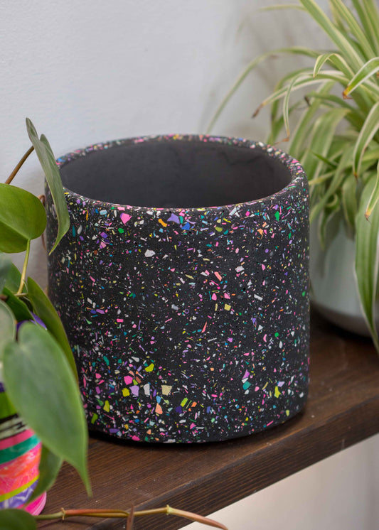 Large NO WASTE terrazzo planter