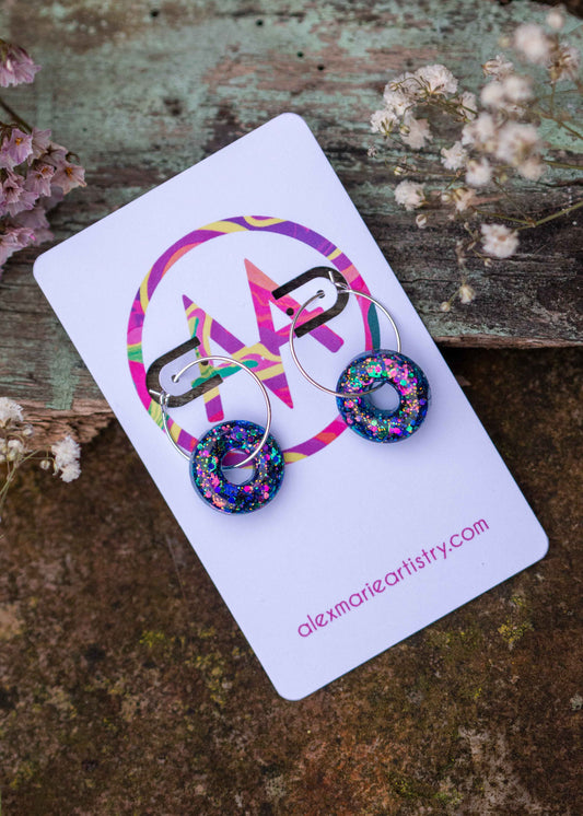 Donut earrings