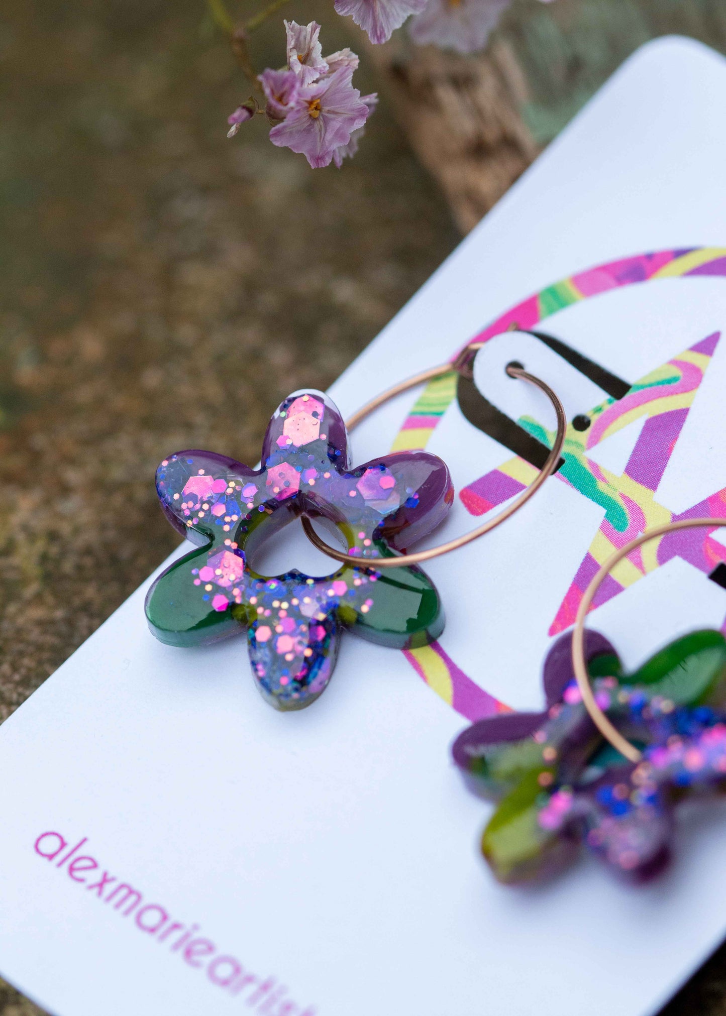 Flower earrings